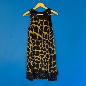 Vintage silk dress INC Beaded Sleeveless maximalist ASMR mini size 2